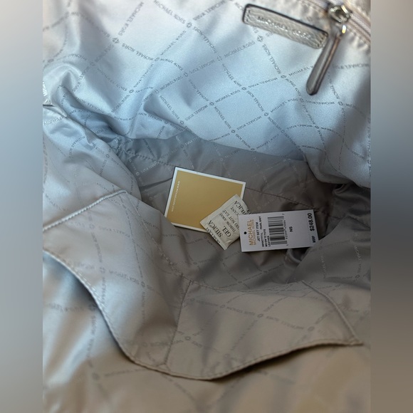 Michael Kors gray leather tote purse - Picture 7 of 9